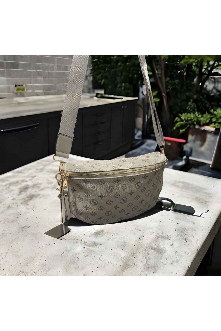 Sac banane gris inspi - 1