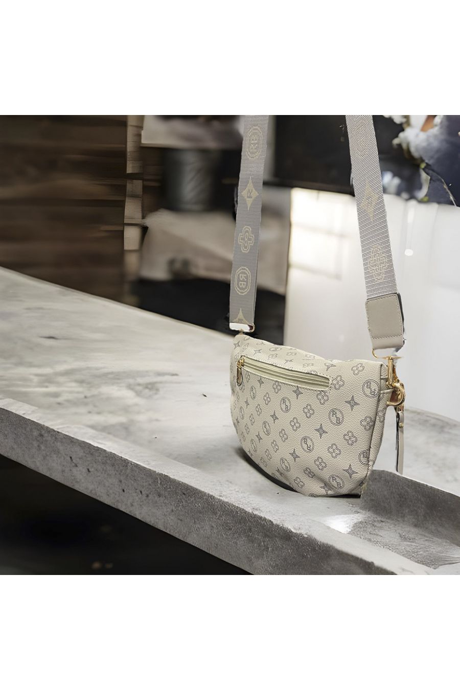 Inspirational gray bum bag - 3