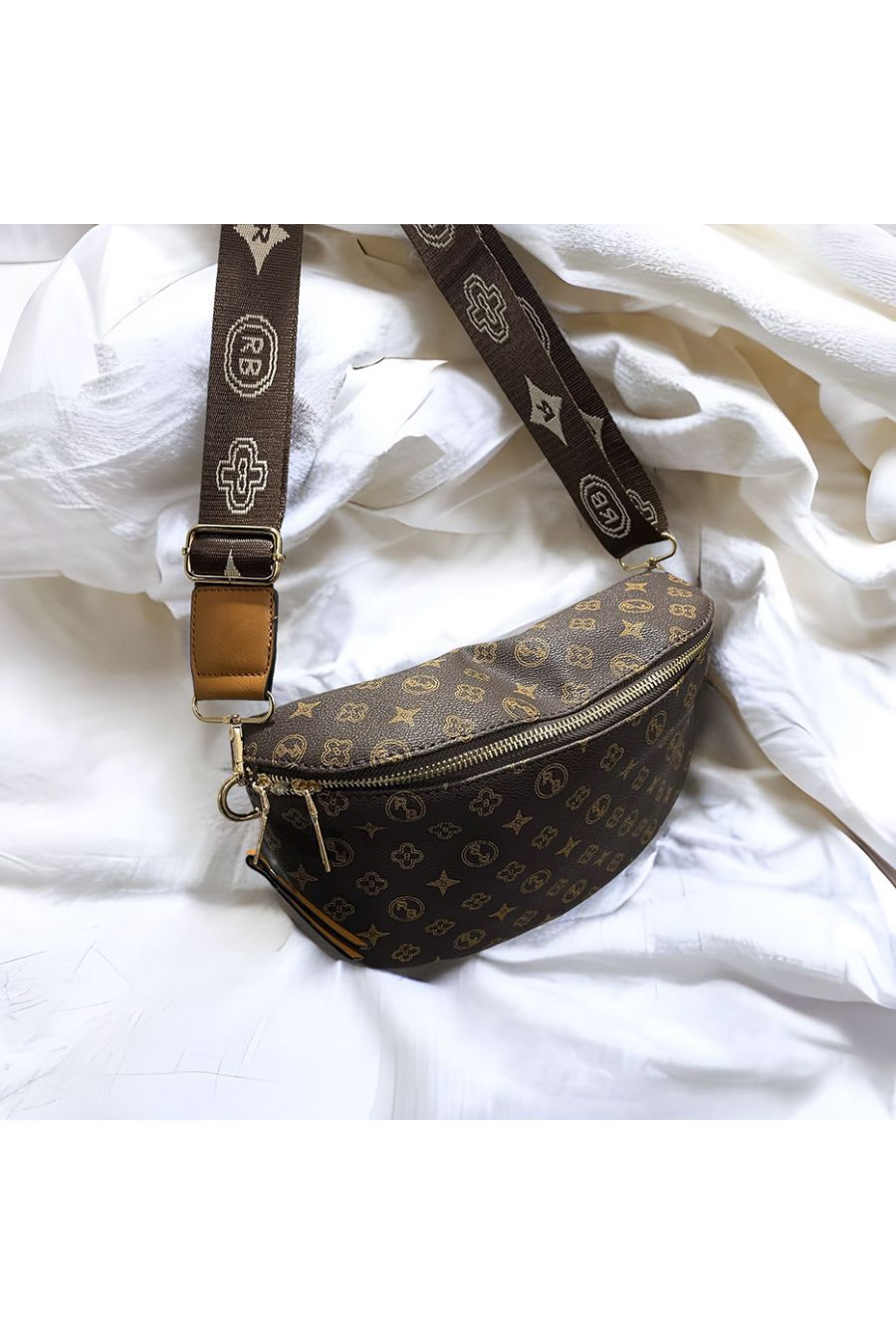 Inspired brown bum bag - 1