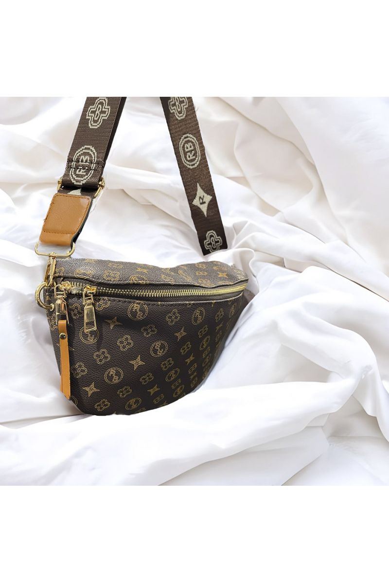 Inspired brown bum bag - 2