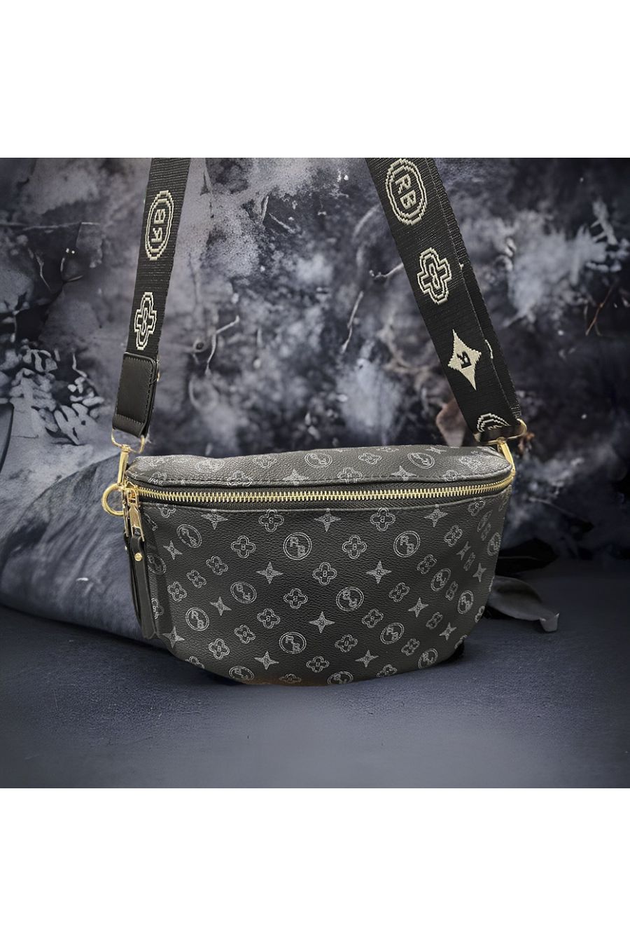 Inspirational black bum bag - 2