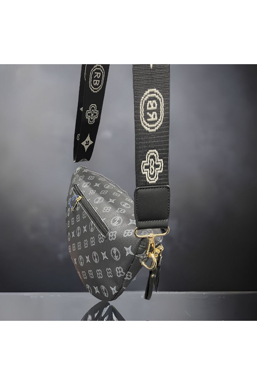 Inspirational black bum bag - 4