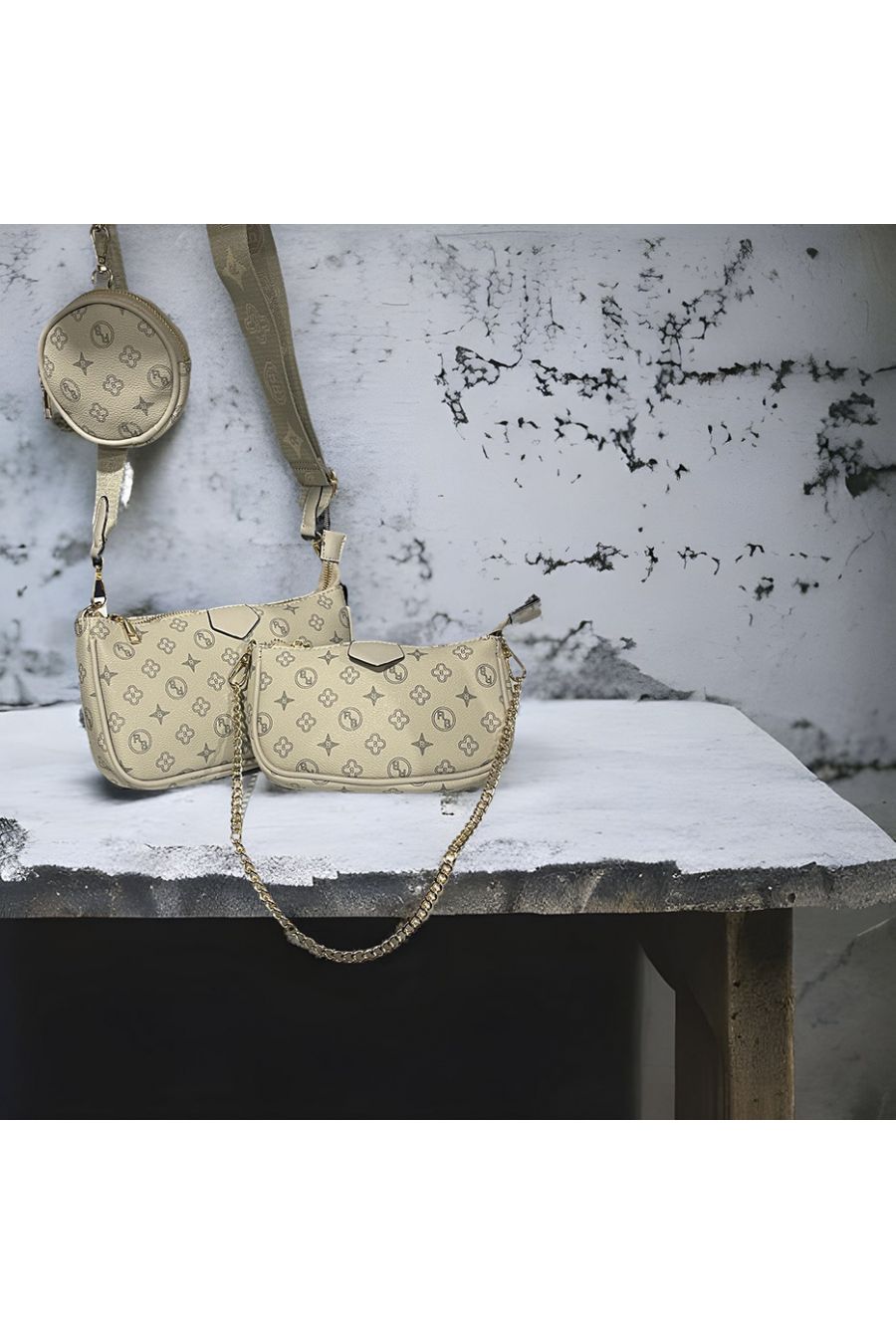 Gray inspi 3 in 1 handbag - 2