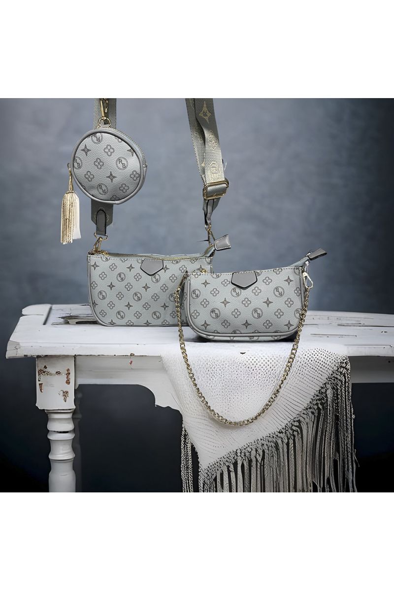 Sac à main bleu inspi 3 en 1 - 2