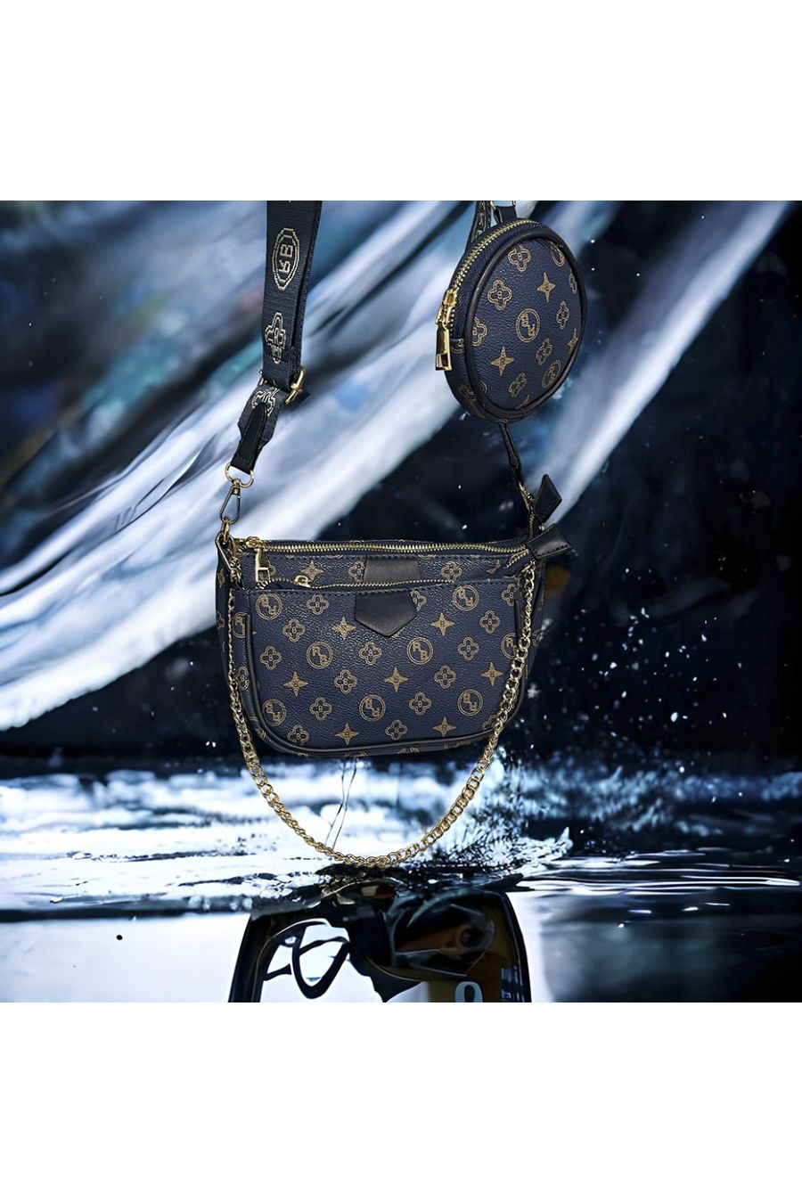 Navy inspired 3 in 1 handbag - 2