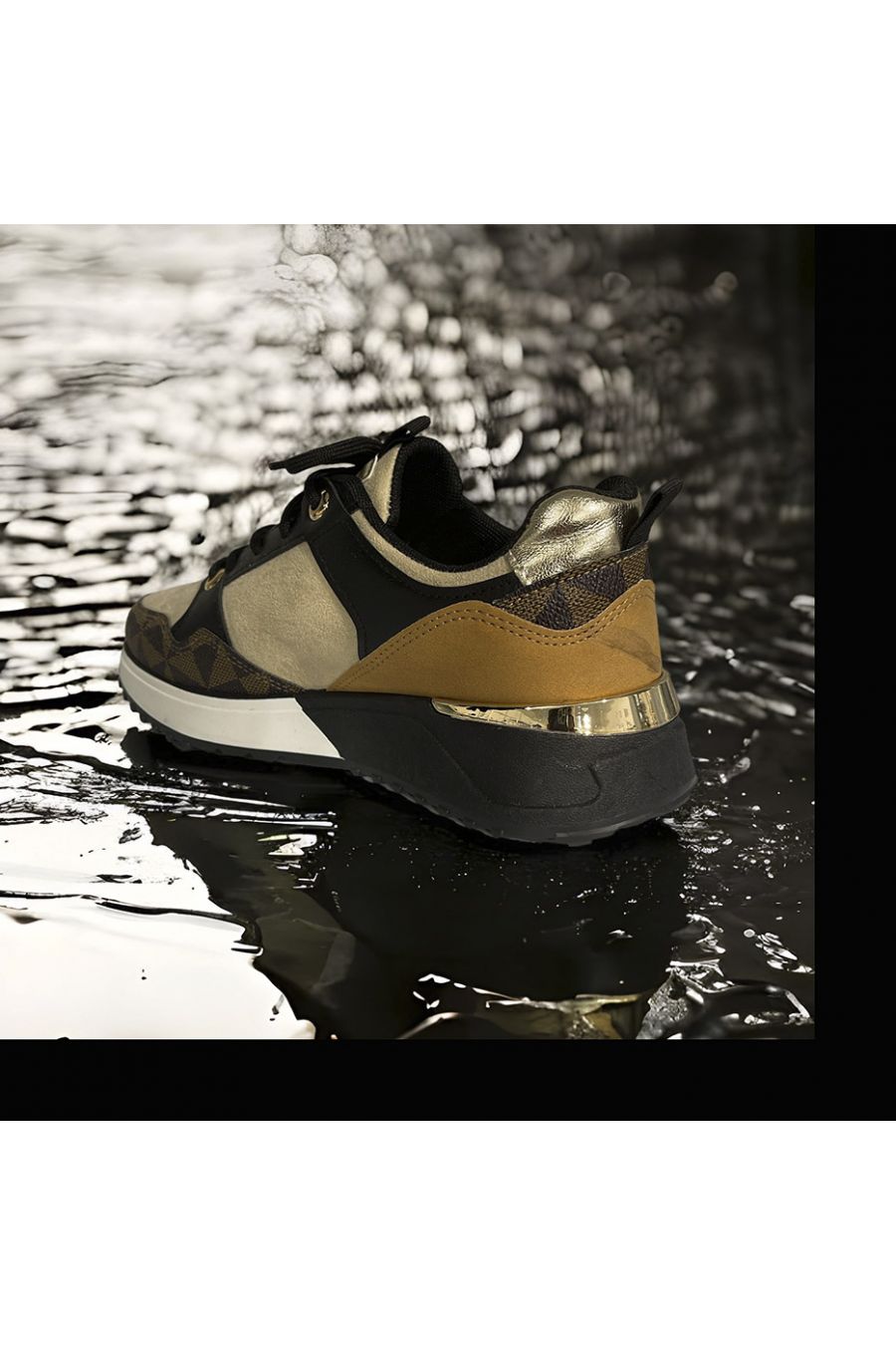 Basket noir et marron inspi - 3