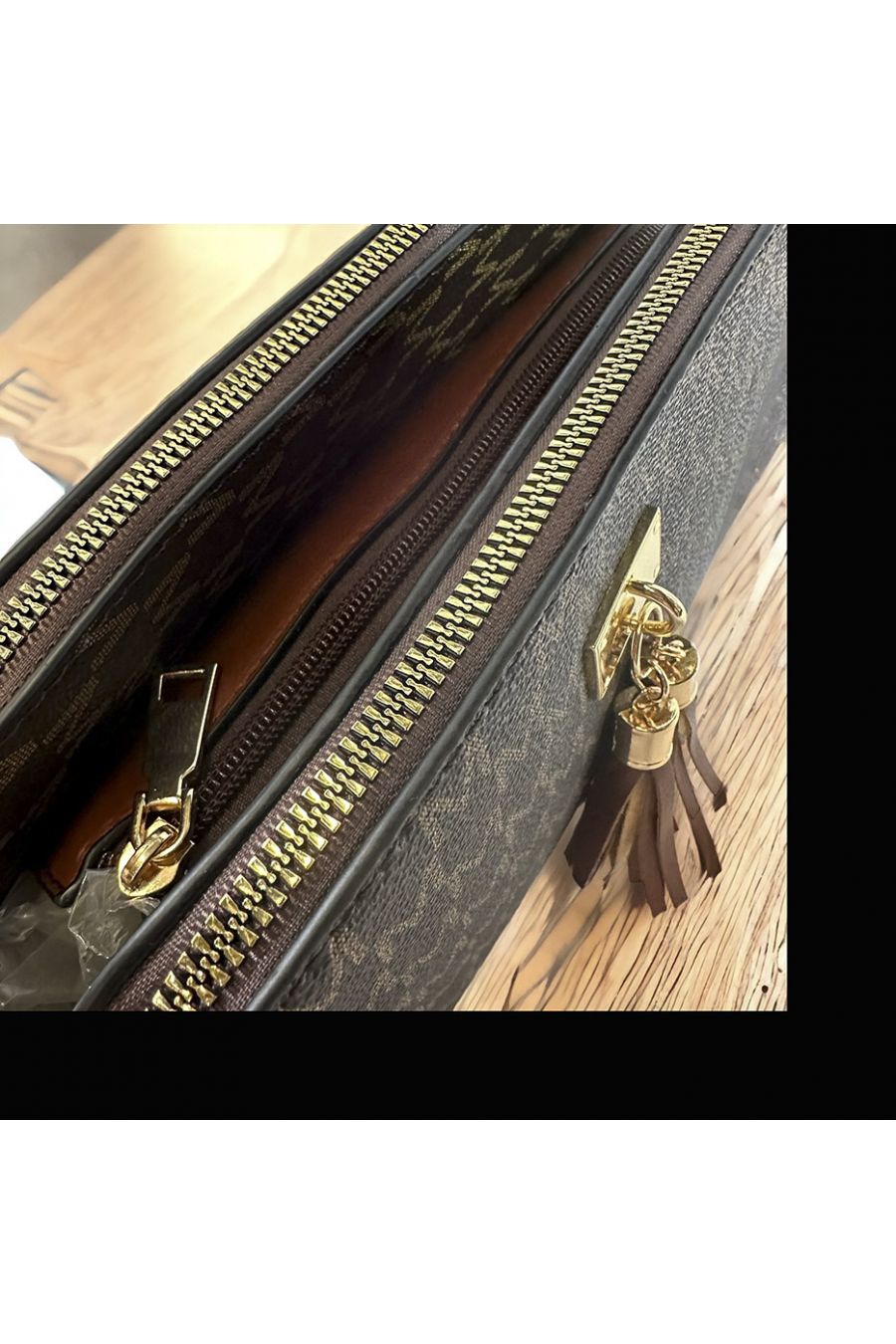 Sac à main inspi marron 3 fermetures - 3