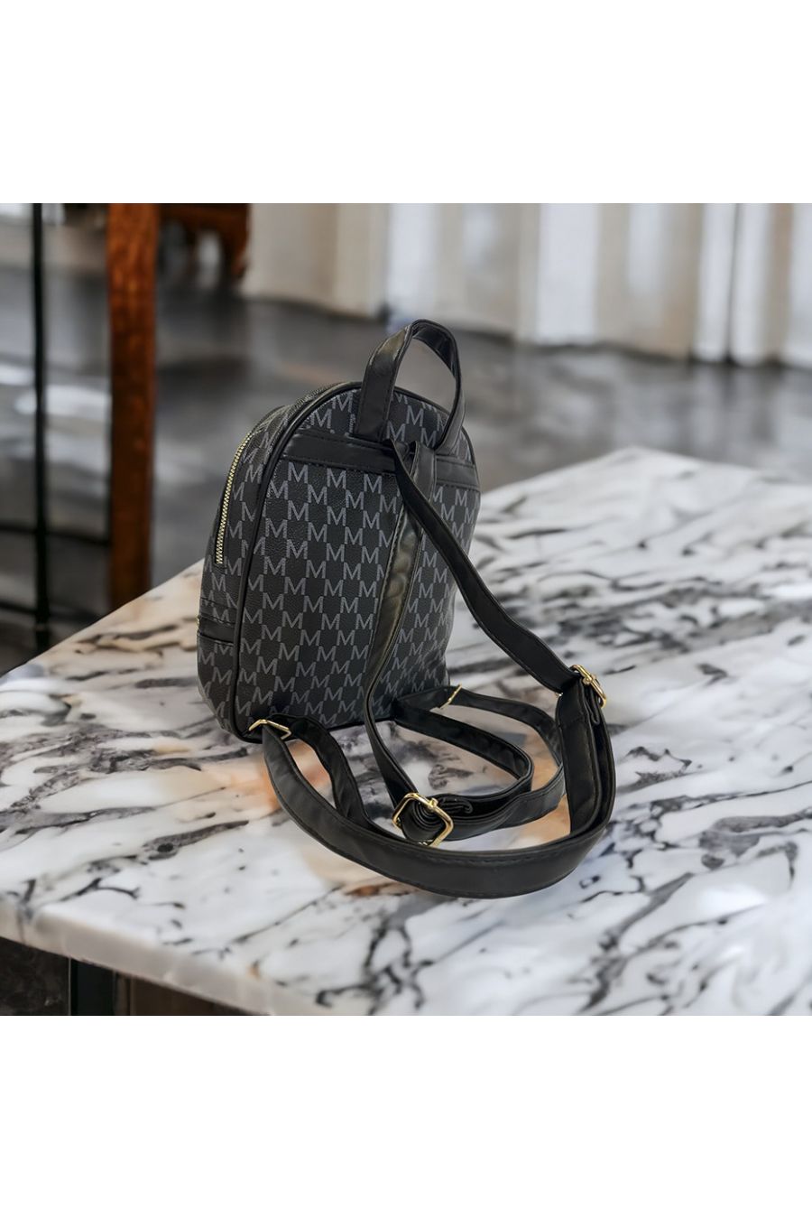 Inspi black backpack with several closures - 3