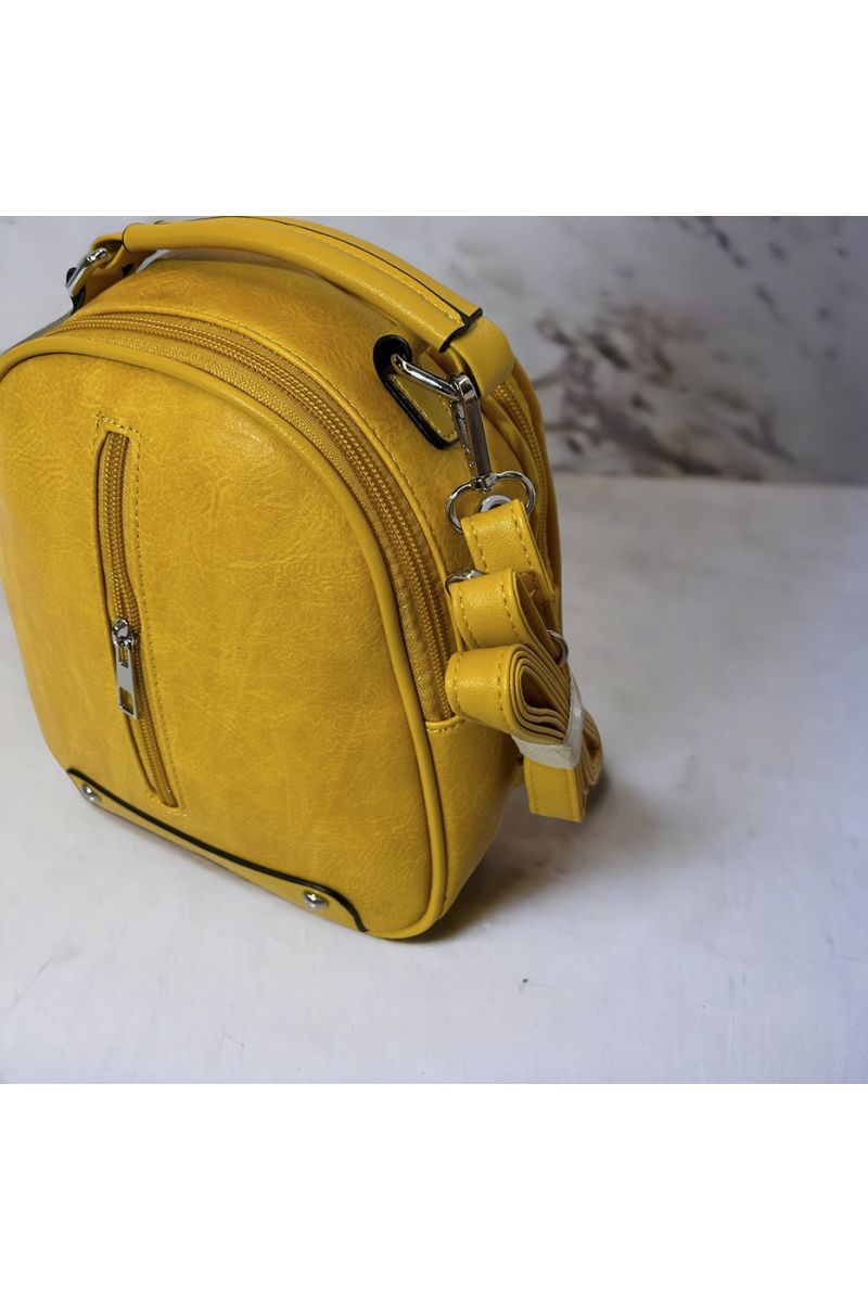 Inspirational yellow mini backpack - 1