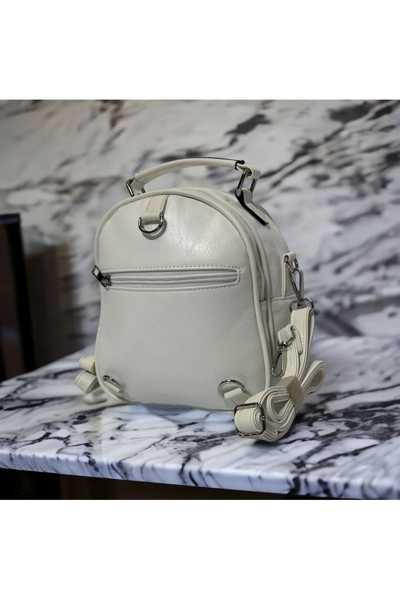 White inspired mini backpack - 2