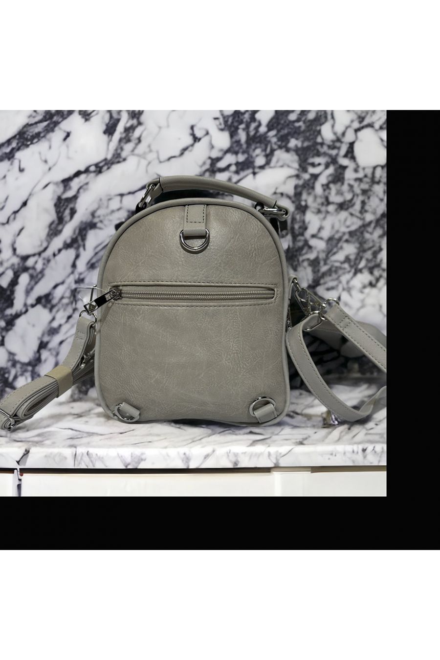 Mini sac à dos inspi gris  - 2