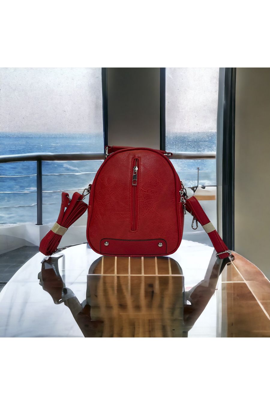 Red inspired mini backpack - 2
