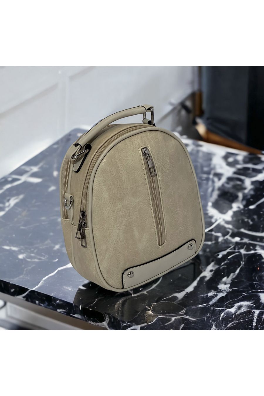 Mini sac à dos inspi beige - 2