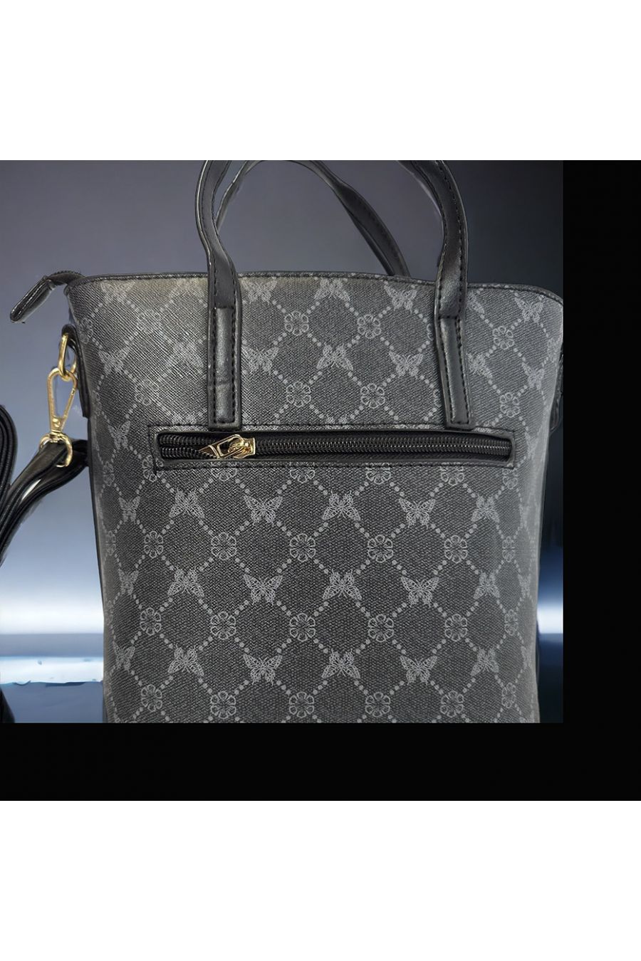 Sac à main inspi noir à motif  - 5