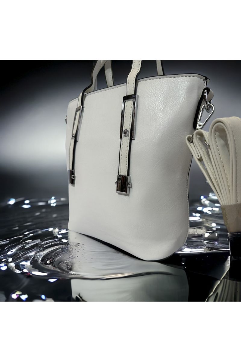 Inspi effen witte handtas - 2