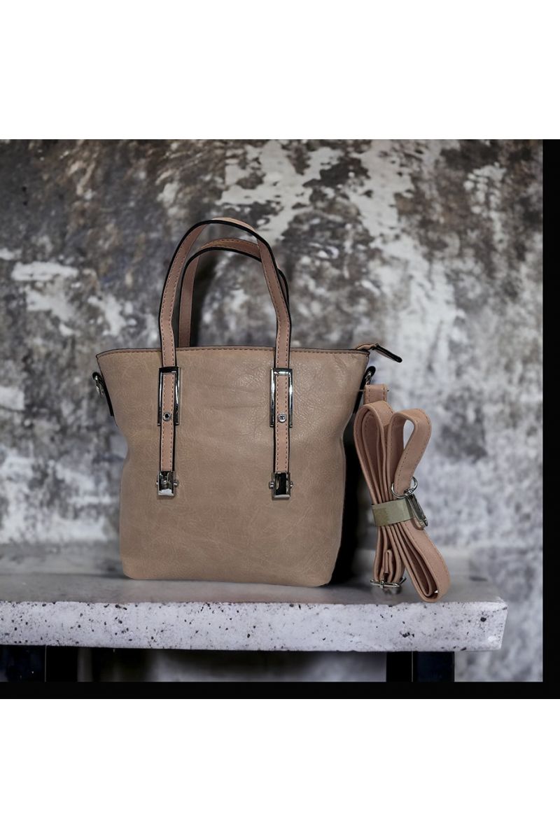 Plain pink inspired handbag - 1