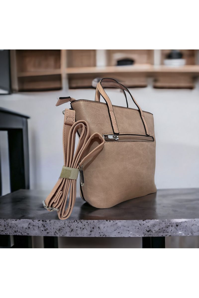 Plain pink inspired handbag - 3