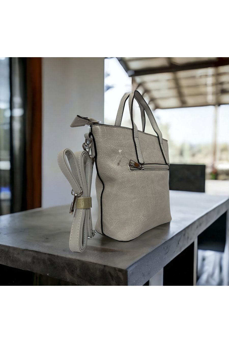 Inspi plain gray handbag - 1
