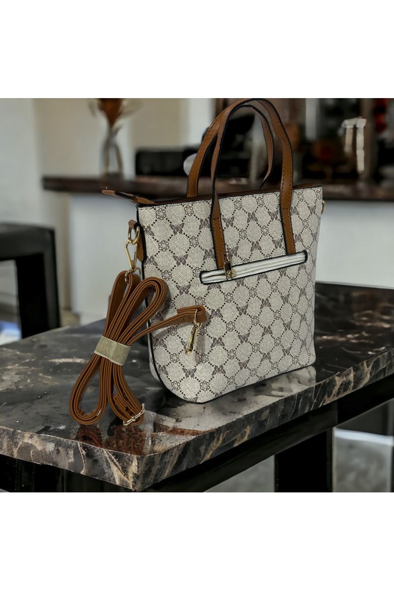 Inspi handbag with white pattern - 1