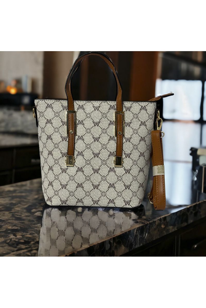 Inspi handbag with white pattern - 3