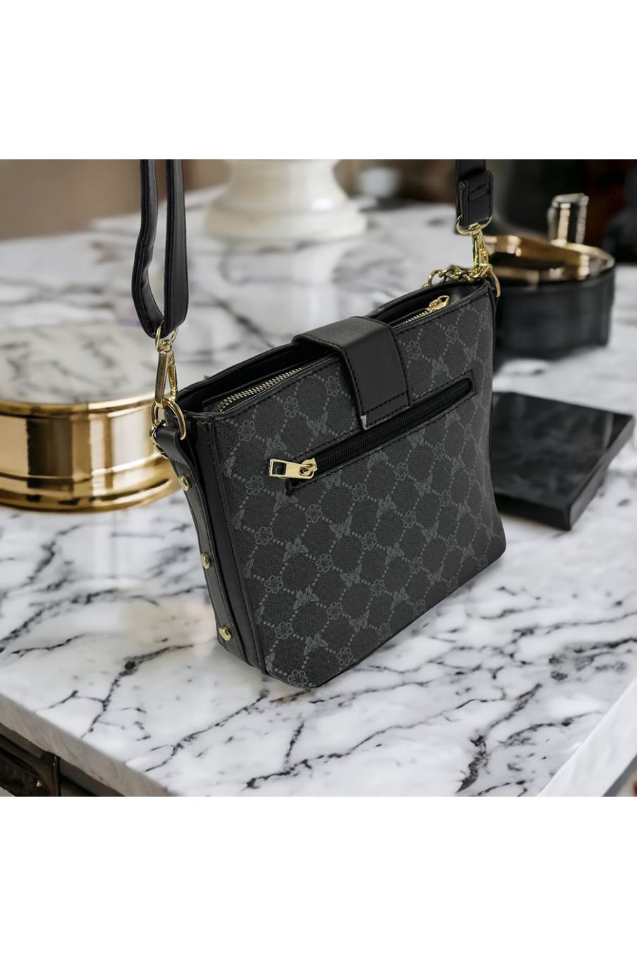 Inspi handbag with black pattern - 1