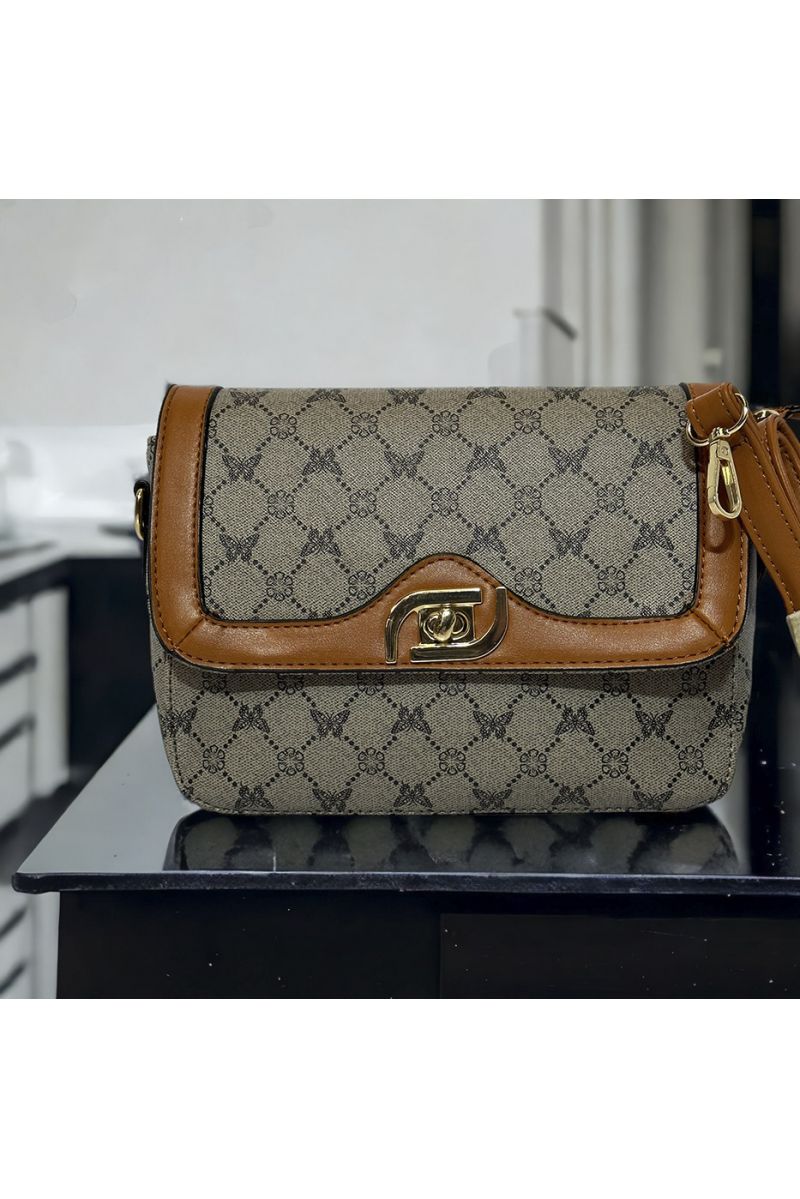 Inspi gray handbag with pattern - 2