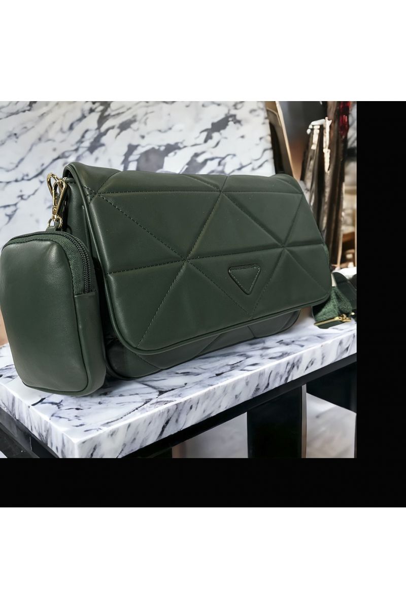 Quilted khaki inspired handbag - 2 Quilted khaki inspired handbag - 2
