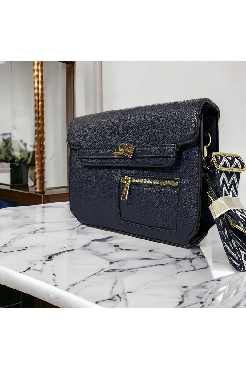 Navy-inspired handbag - 3