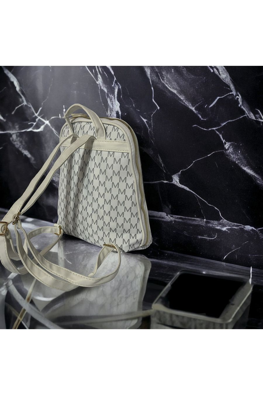 Inspired backpack M pattern white - 1