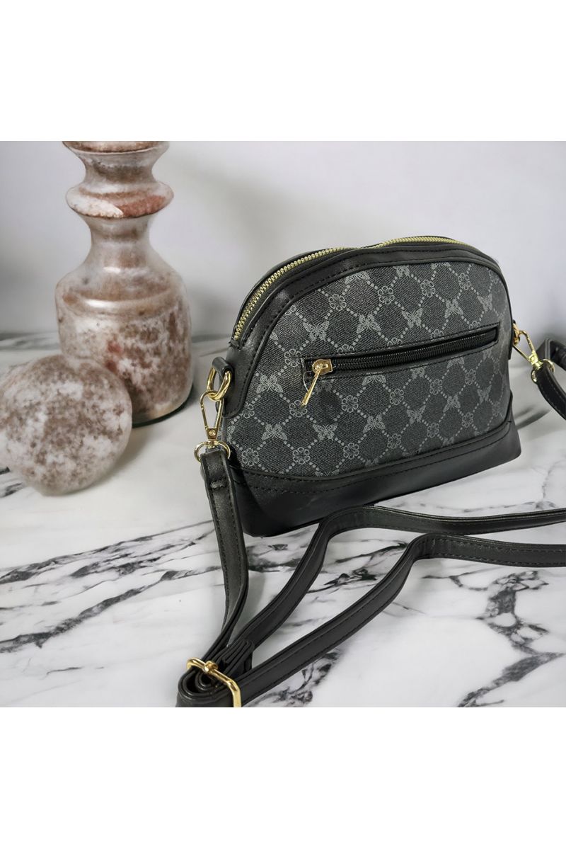 Inspi black patterned handbag - 1
