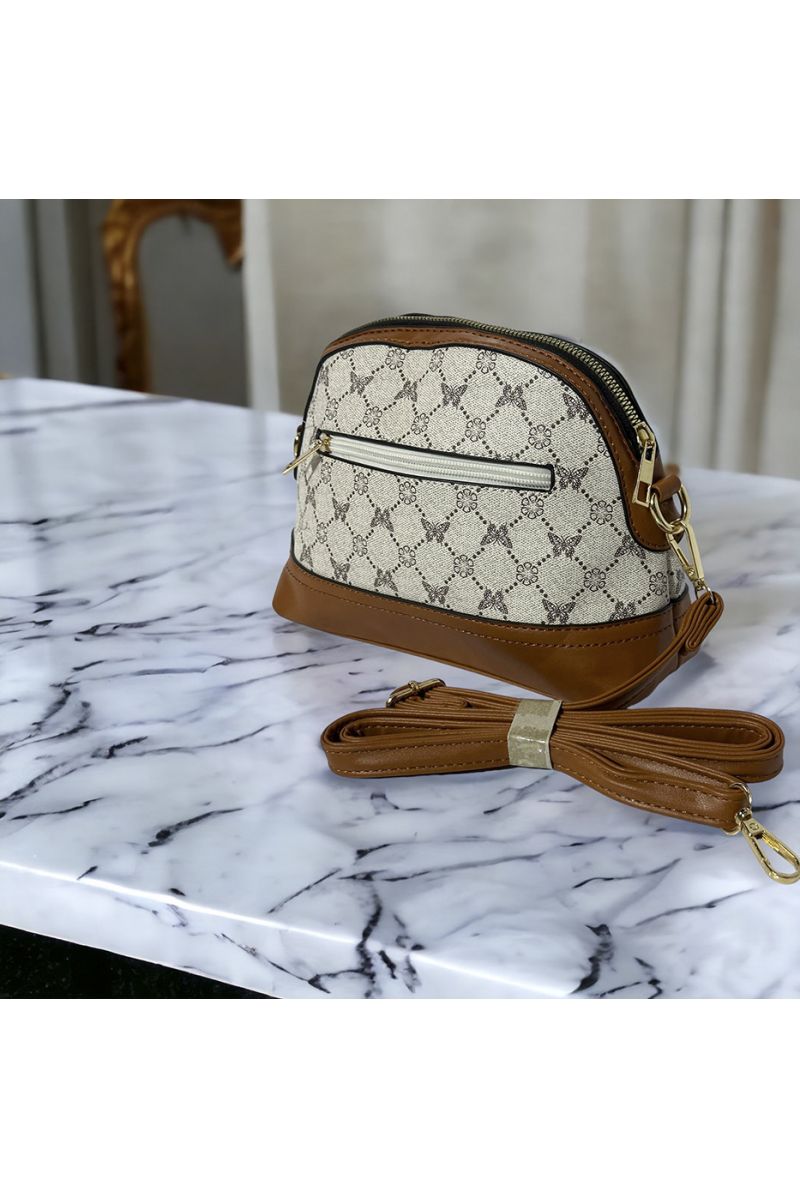 Inspi white patterned handbag - 1