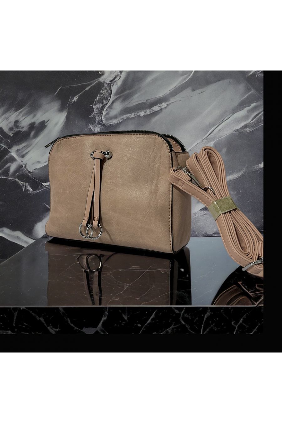 Inspi handbag pink color 3 closures - 1