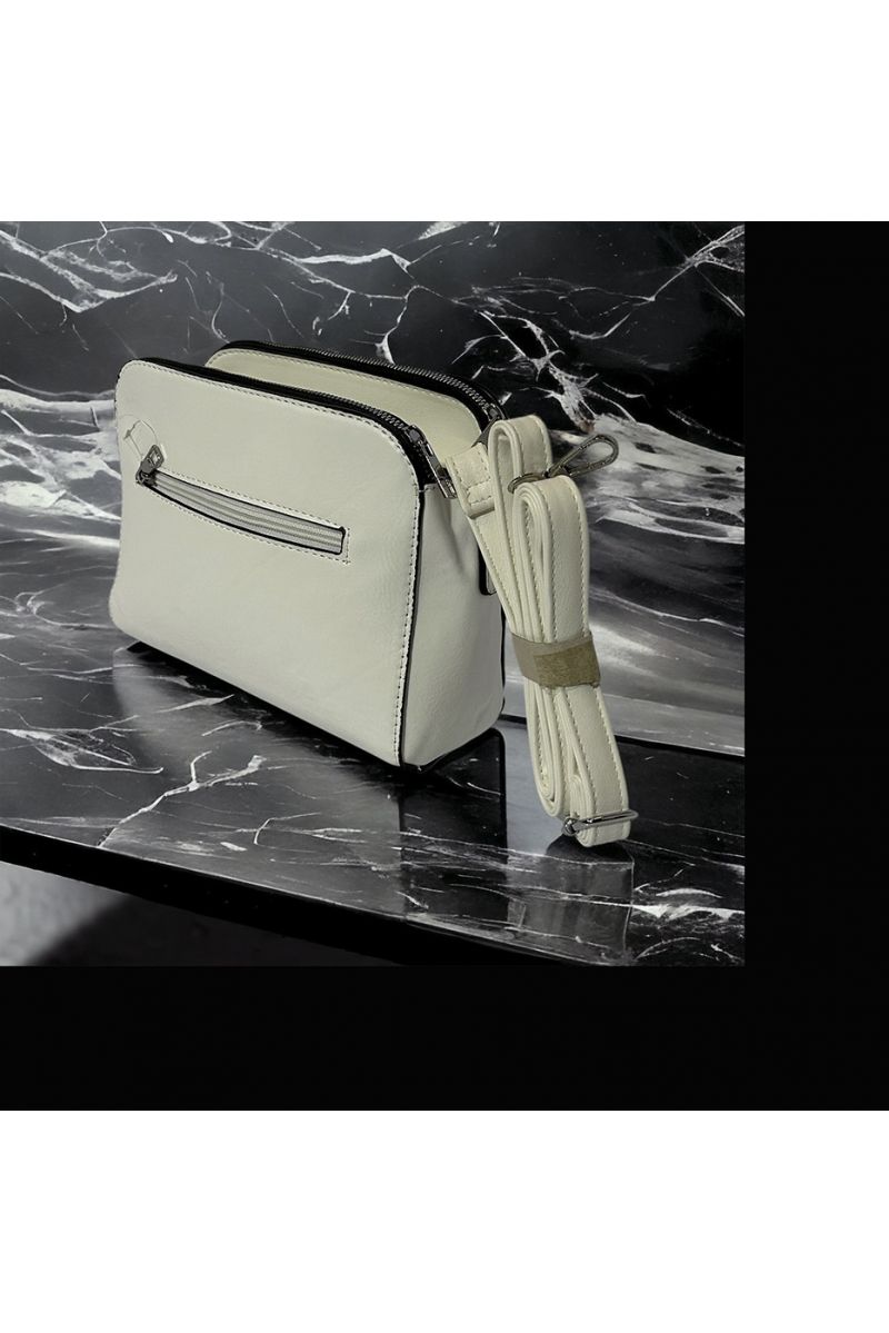 Inspi handbag white color 3 closures - 1
