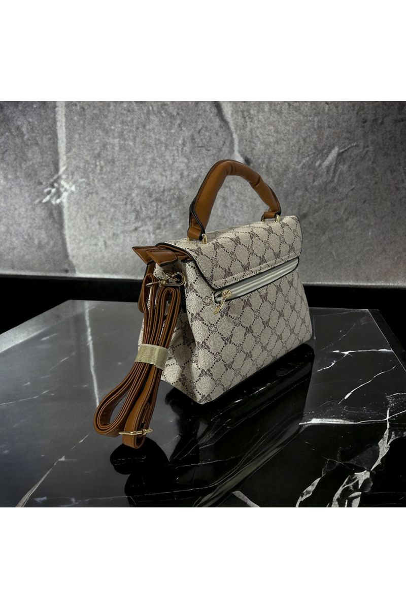 Inspi handbag with white pattern - 1