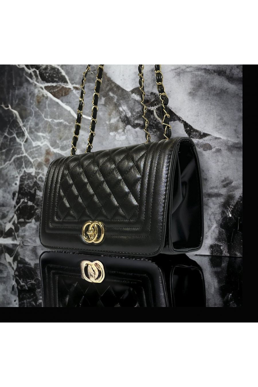 Inspi black quilted handbag - 2