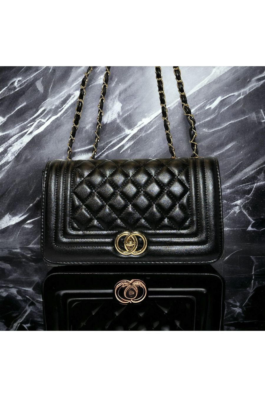 Inspi black quilted handbag - 3