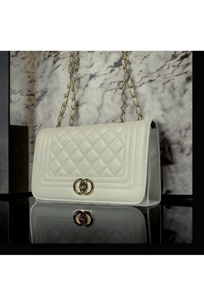 Inspi white quilted handbag - 3
