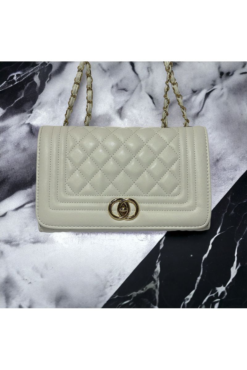 Inspi white quilted handbag - 4