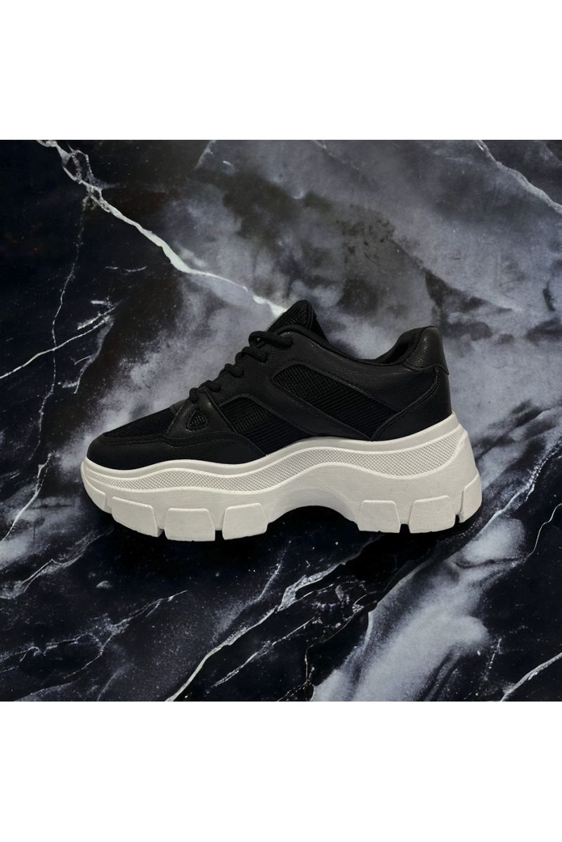 Shiny black sneaker inspired - 2