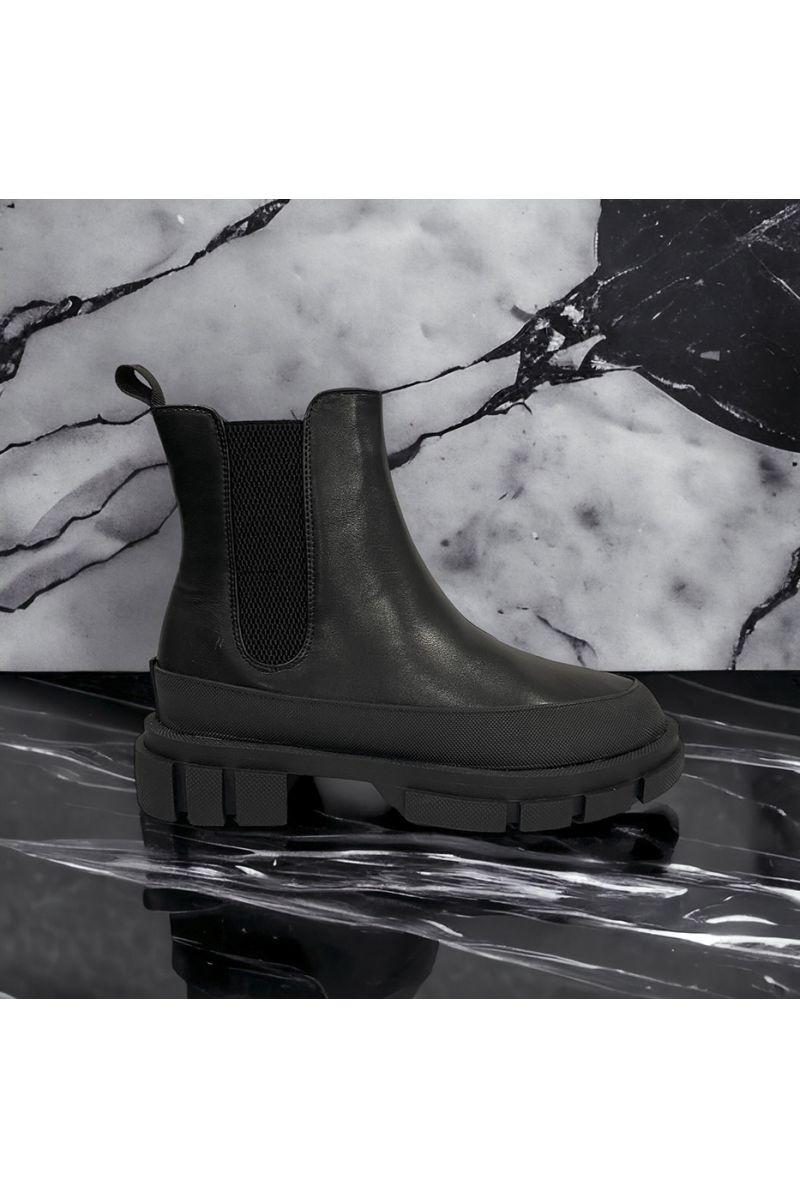 Matte black ankle boot - 3