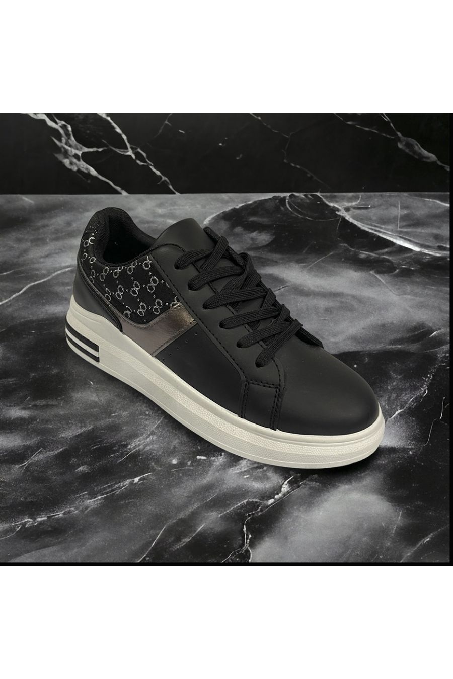 Basket noir à motif inspi - 1