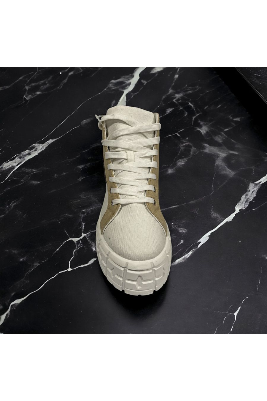 Inpsi laars met dikke zool in wit - 2