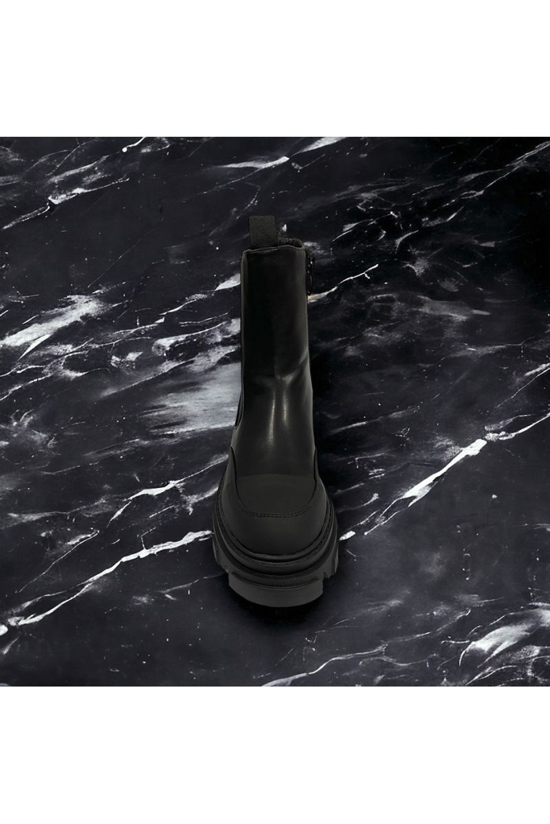 Black ankle boot big sole inspired - 2