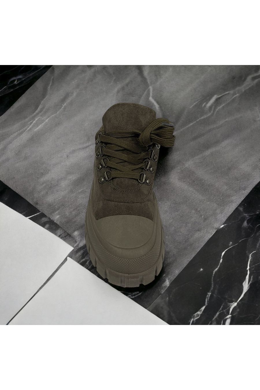 Khaki suede shoe inspired by - 2
