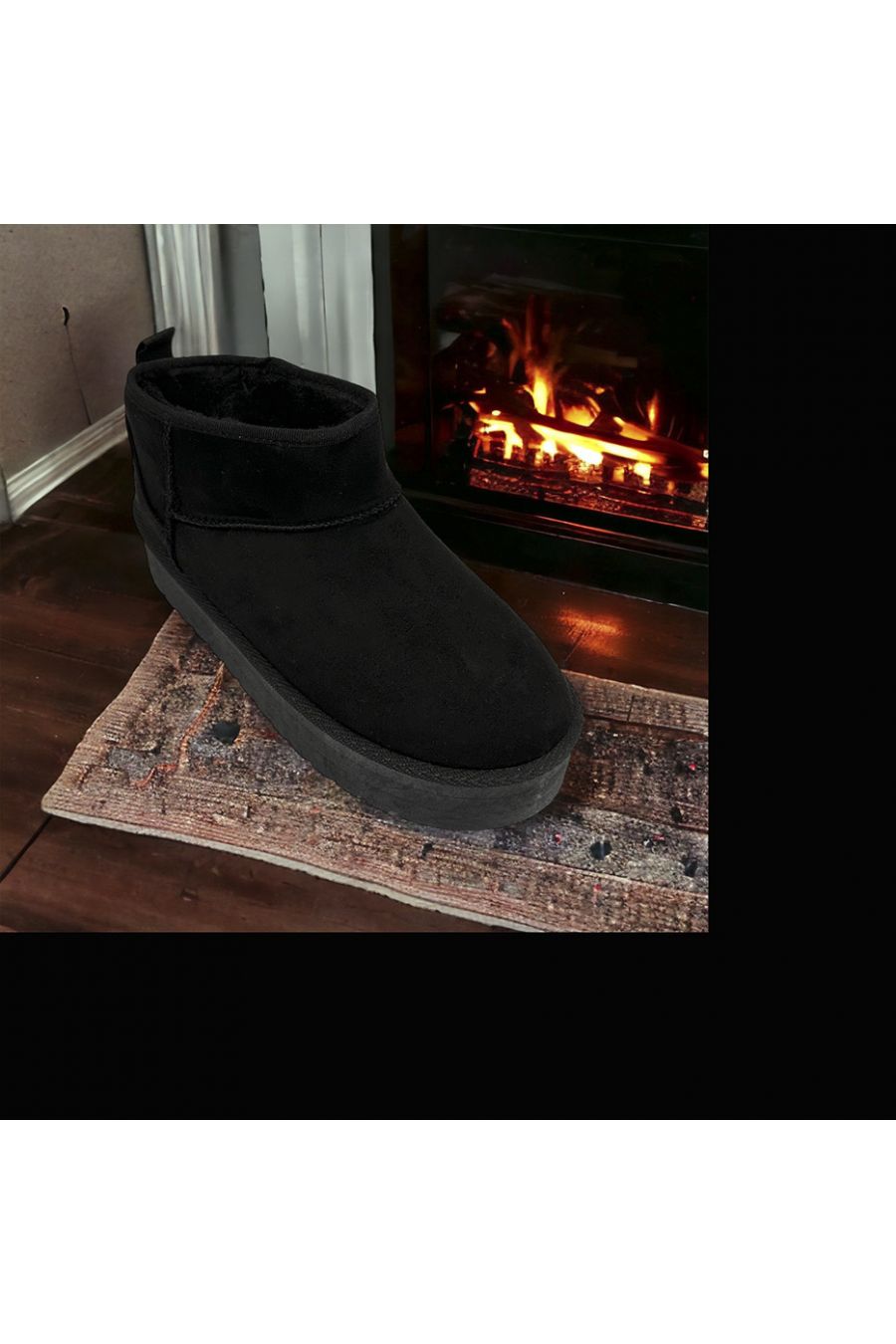 Black suede lined shoe - 3