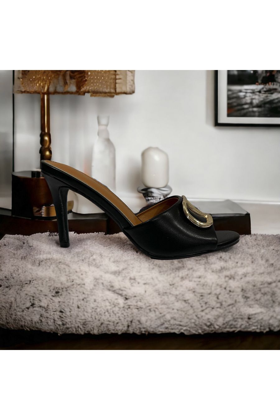 Inpi zwarte sandaal - 4