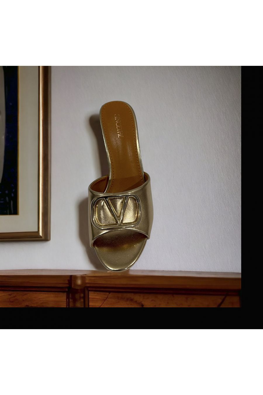 Gold inpi sandal - 2