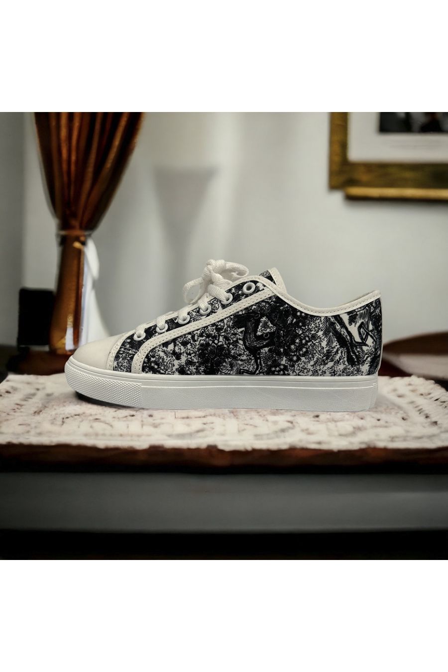 Basket noir à motif inspi - 1