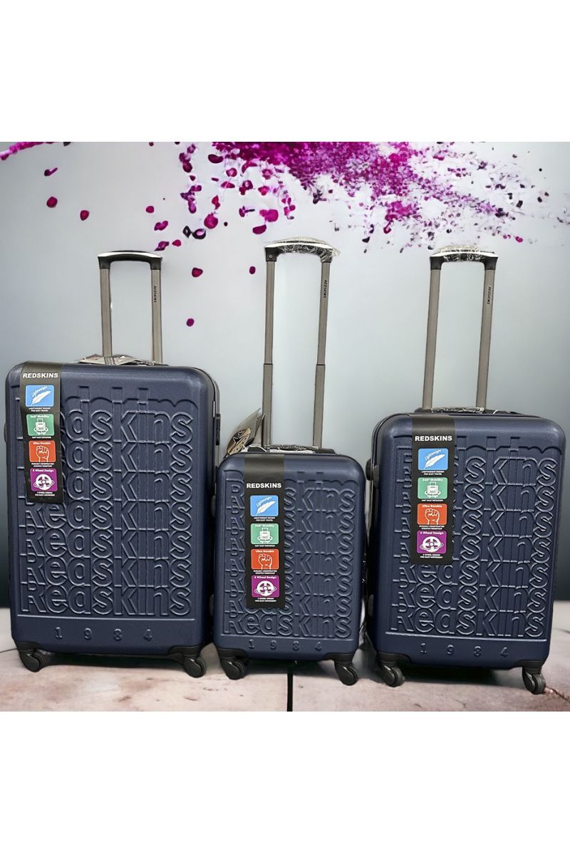 Set of 3 REDSKINS marine suitcases Leger, solid, design, rigid, very classy, durable in ABS - 3 Set of 3 REDSKINS marine suitcases Leger, solid, design, rigid, very classy, durable in ABS - 3