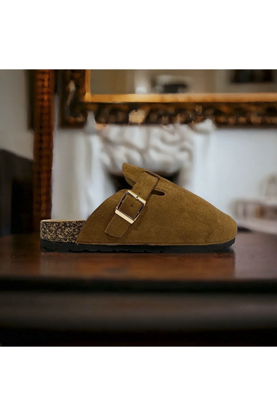 Mules en suédine camel - 3